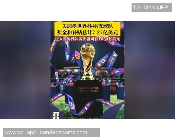 2026世界杯总奖金达727亿美元冠军将获5000万美元奖励